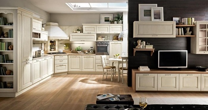 Soluzioni darredo per far convivere cucina e soggiorno Arredare sala con cucina a vista