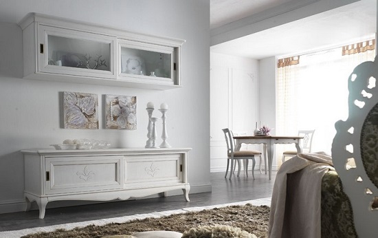 Parete attrezzate stile contemporaneo: parete attrezzata in legno ... Parete attrezzata componibile bianca
