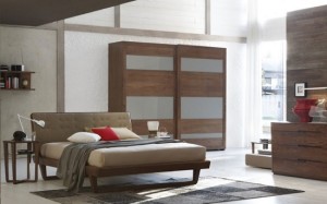 camere letto legno contemporaneo